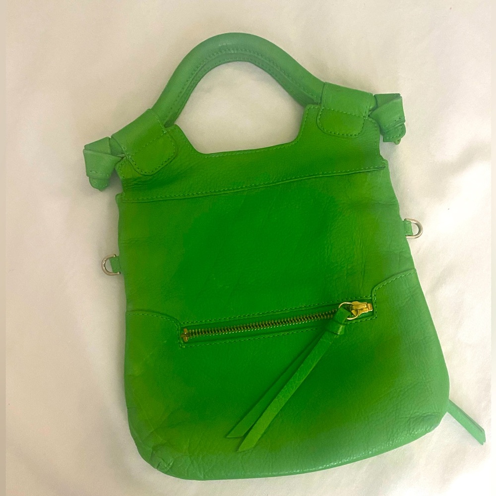 Foley + Corinna mini city tote in vibrant jungle green